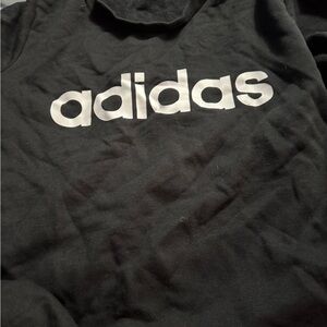 Adidas Black Crewneck with White Logo